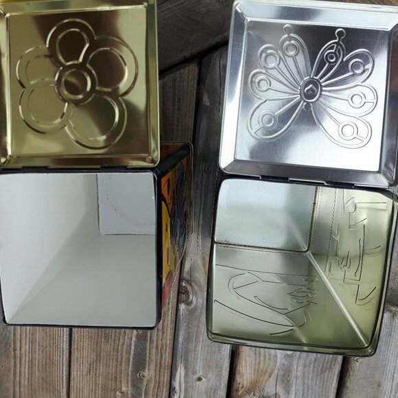 GRAND MARNIER VINTAGE 1990 ROMERO BRITTO TIN  PAIR - Picture 3 of 5